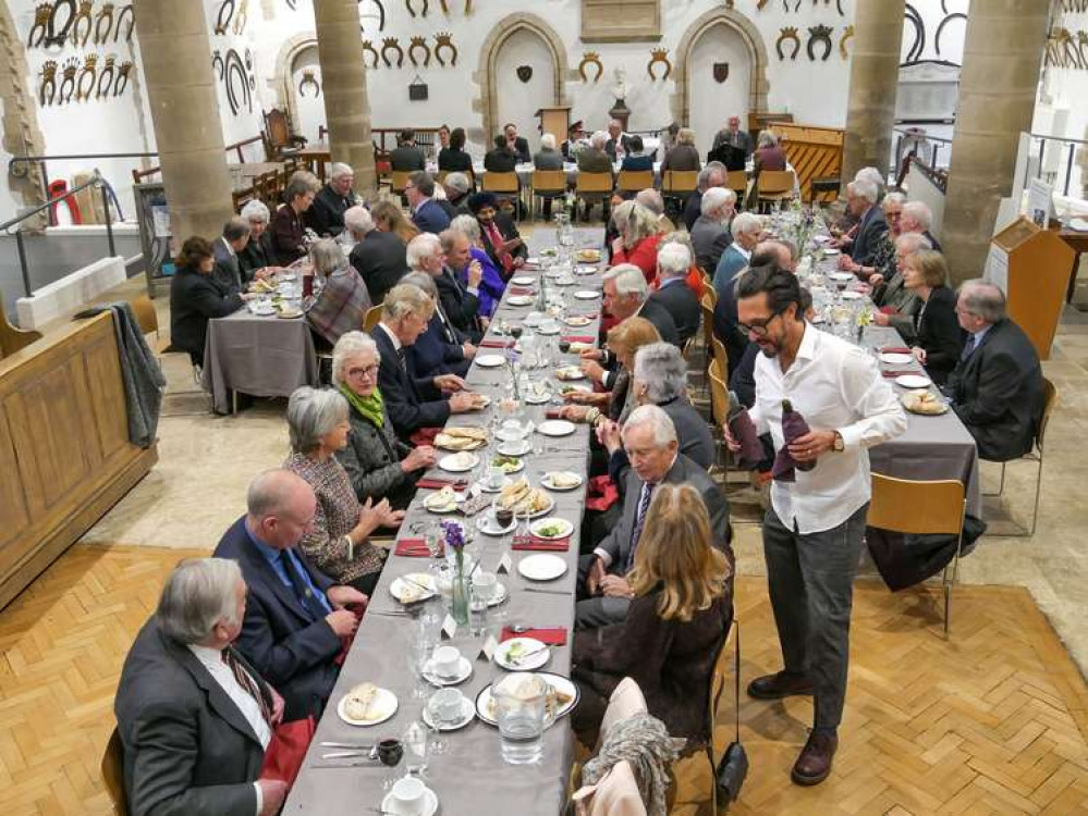 Attendees enjoying a post-award lunch to celebrate.