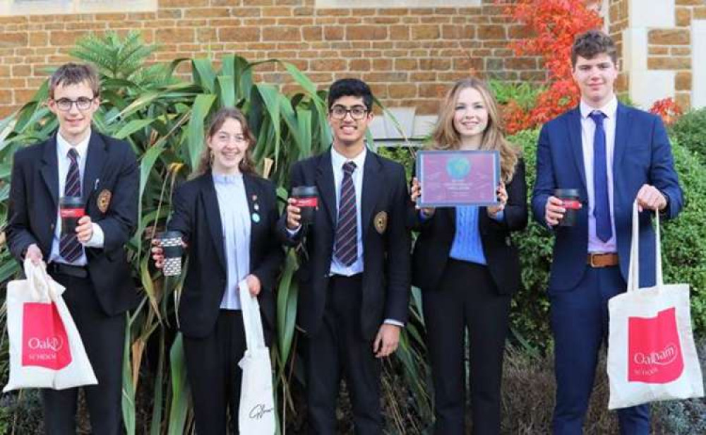 Oakham School Pupils showing how they can be more sustainable