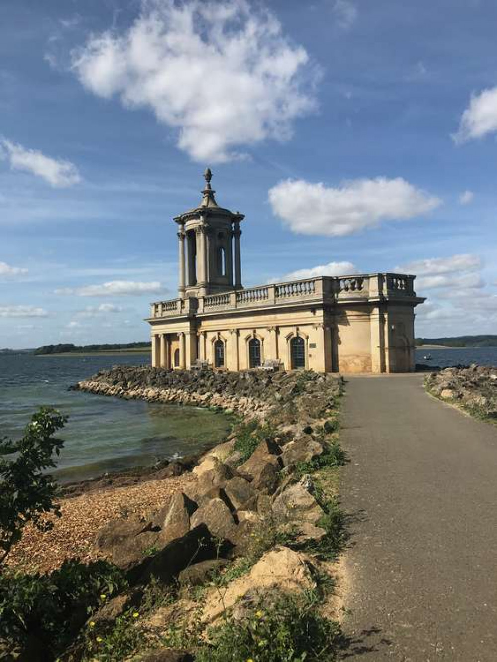 Normanton church, an iconic landmark on the edge of Rutland Water
