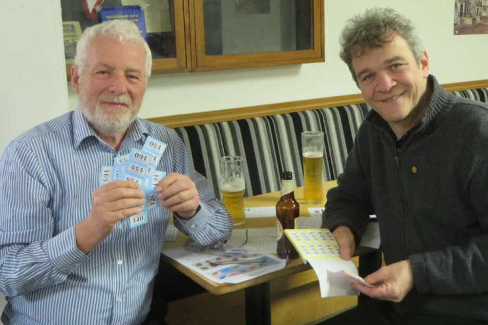 The raffle boys, Chris Franks and Richard Grigg The raffle boys, Chris Franks and Richard Grigg