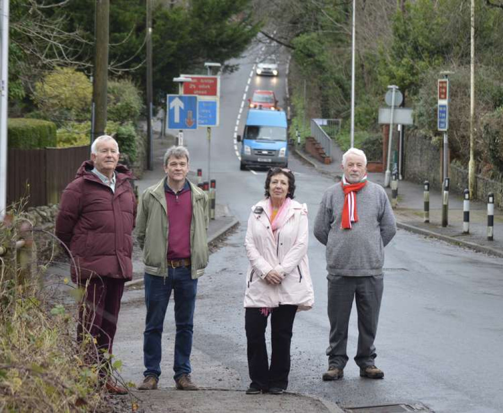 (L-R) Keith Hatton, Richard Grigg, Anne Asbrey and Chris Franks at Mill Road. (Image credit: Chris Franks)