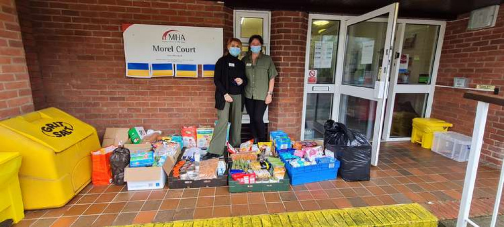 Care staff in Penarth took less than a day to raise funds and buy essentials. (Image credit: MHA Morel Court)