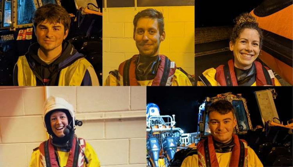 Five volunteer crew members have joined RNLI Penarth. (Image credit: RNLI Penarth)