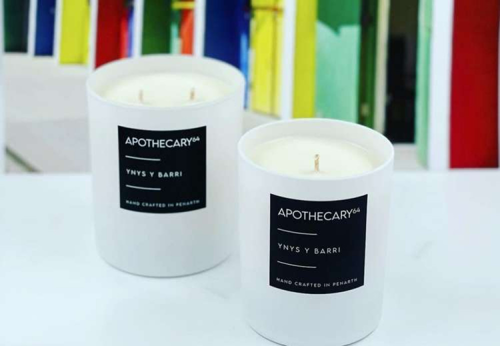 The new Ynys y Barri (Barry Island) candle was also featured in British GQ magazine in April. (Image credit: apothecary.64/Instagram)