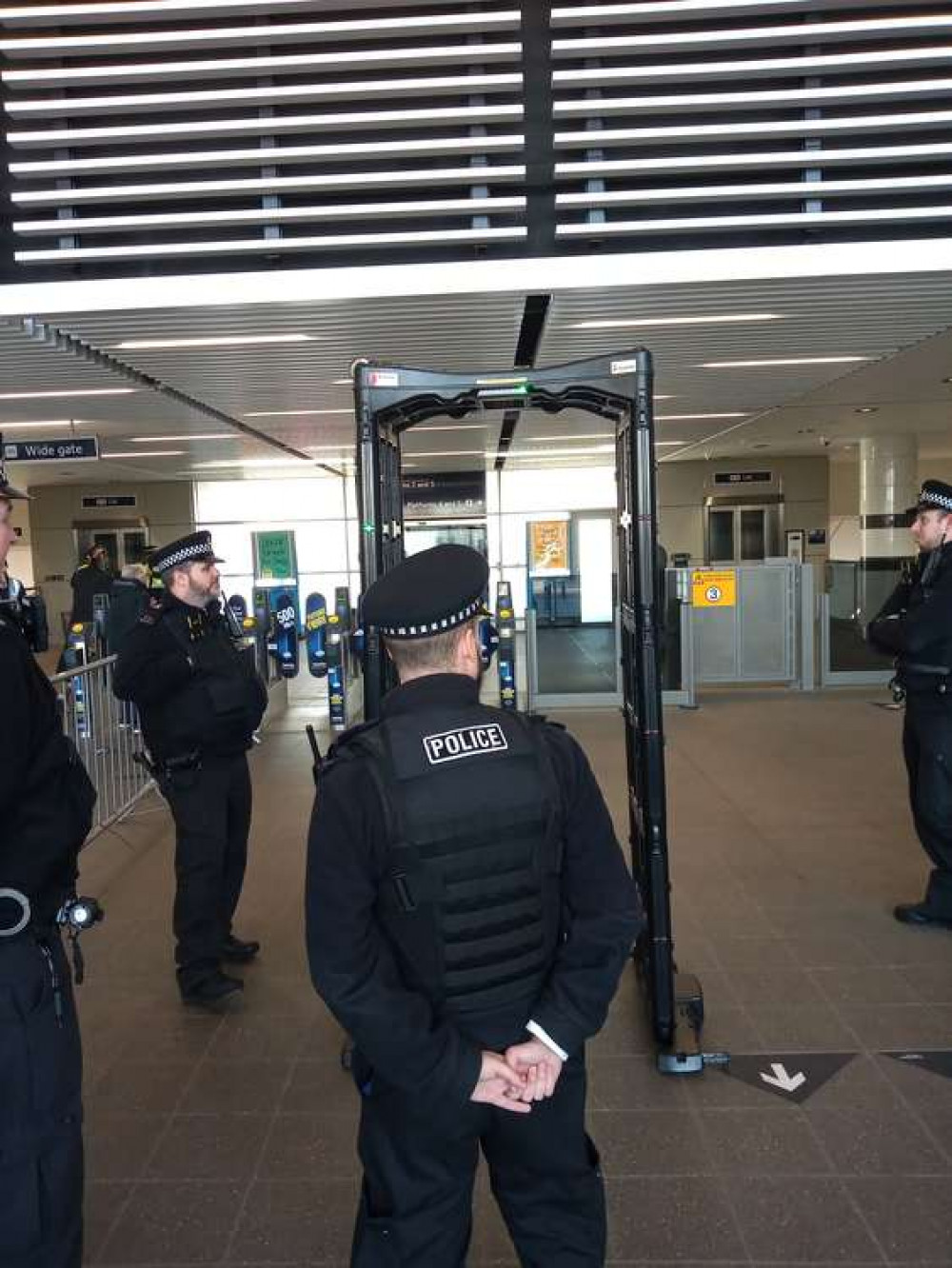 A knife has been recovered by police as part of a crackdown launched amid mounting fears of violence linked to Richmond College. Credit: British Transport Police.