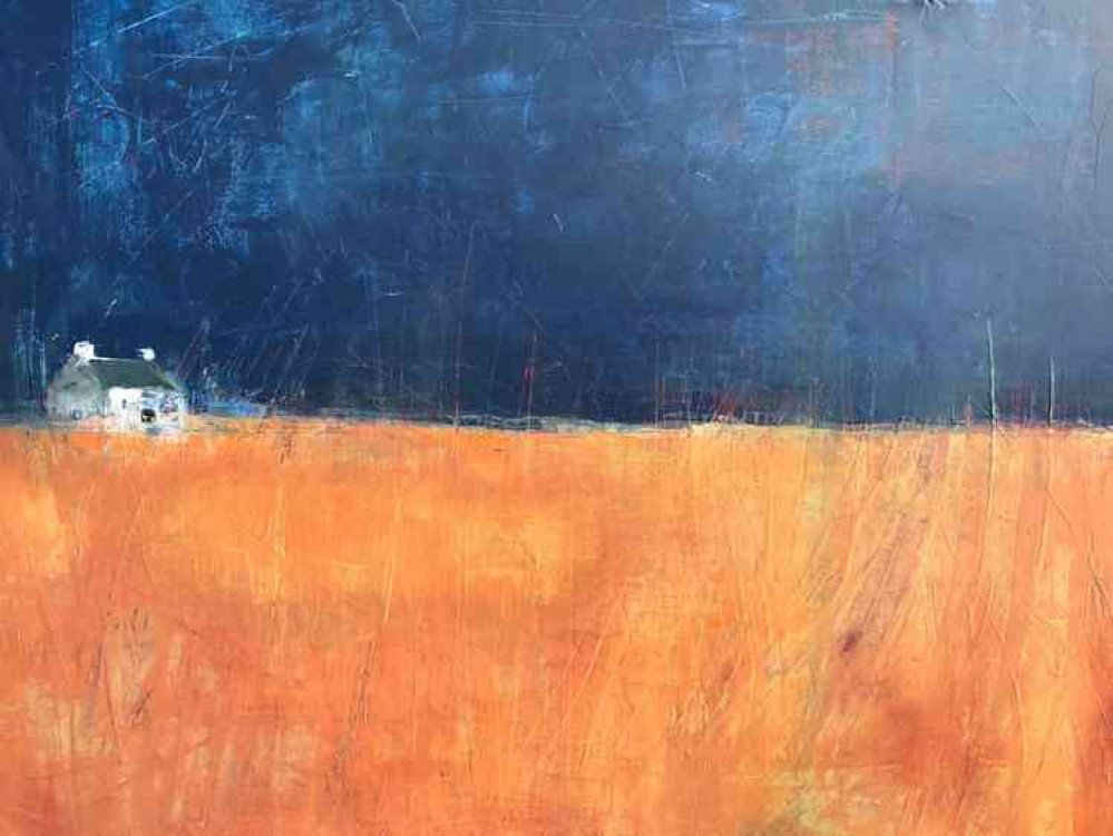 One of Deb's paintings, featuring a little house on an Anglesey beach. Deb said: "this is quite a hopeful and bright painting, and it's of a time before lockdown. So maybe it was a bit of escapism." Image courtesy of Deb Kemp One of Deb's paintings, featuring a little house on an Anglesey beach. Deb said: "this is quite a hopeful and bright painting, and it's of a time before lockdown. So maybe it was a bit of escapism." Image courtesy of Deb Kemp