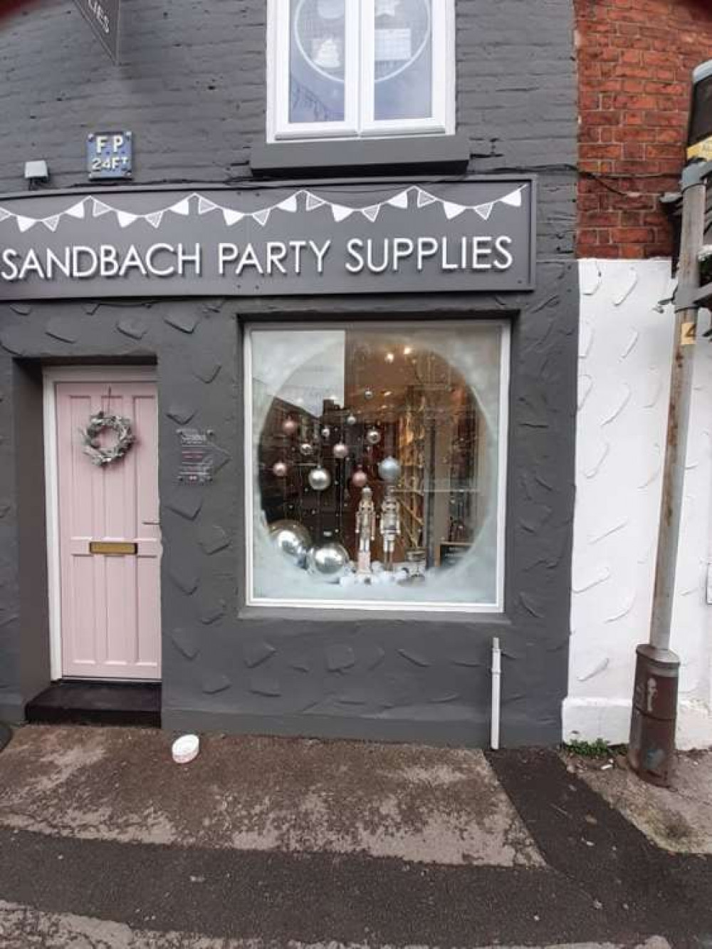 Sandbach Party Supplies' stunning window