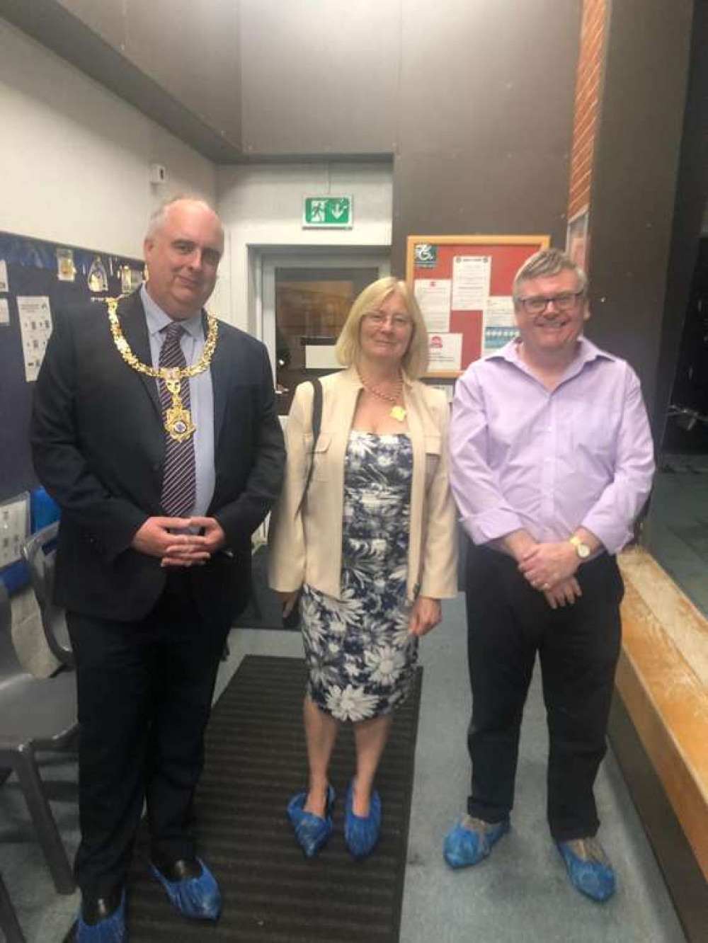 Mayor Councillor Geraint Price Jones and his consort Christina Price Jones at a previous engagement