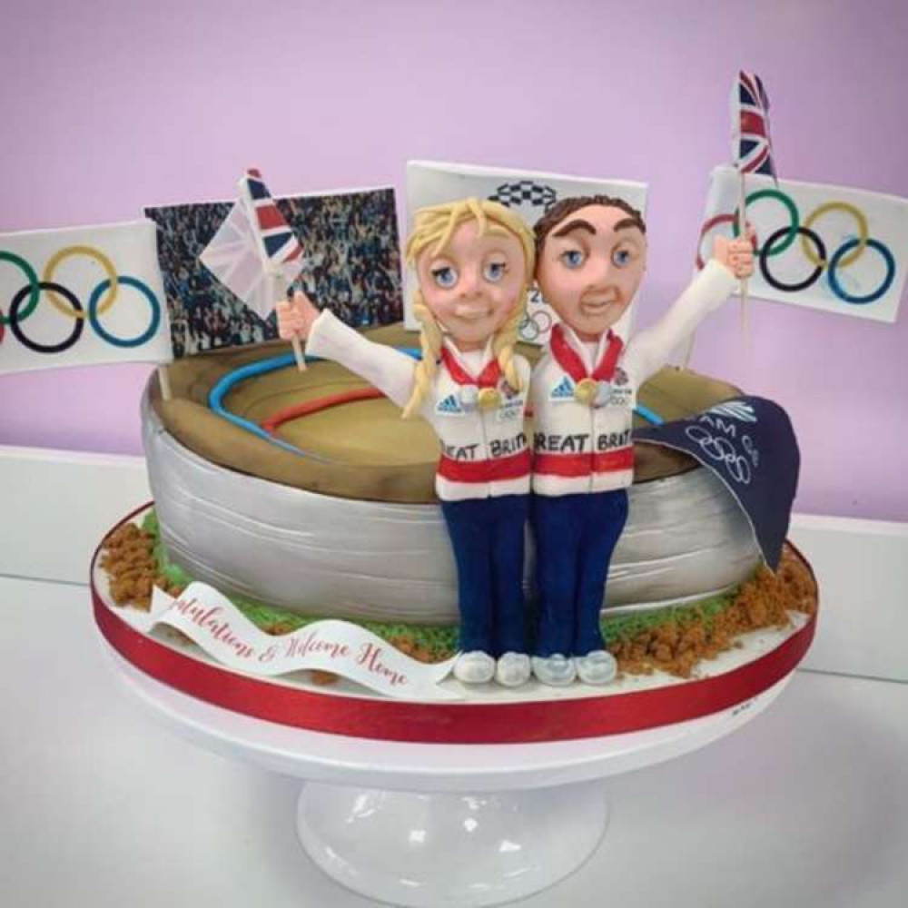 Stunning cake made by Sandbach's Lois's Little Cake & Chocolate Company for the Kennys when  they returned from Tokyo