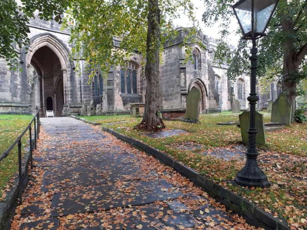 A packed congregation attended the funeral of Calvin Middleton at St Mary's Church in Sandbach today