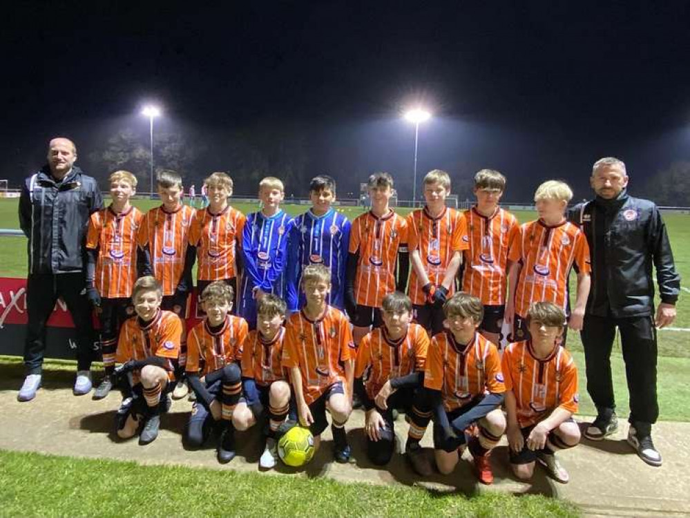 Axminster Under 13s were mascots at the big game