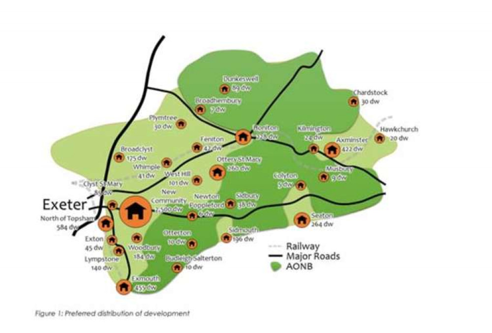 East Devon District Council is aiming to deliver 918 new homes a year, as instructed by the government East Devon District Council is aiming to deliver 918 new homes a year, as instructed by the government