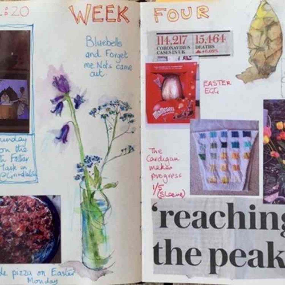 A page from Jackie's journal, where she records the latest news on coronavirus and her personal experience of lockdown. A page from Jackie's journal, where she records the latest news on coronavirus and her personal experience of lockdown.