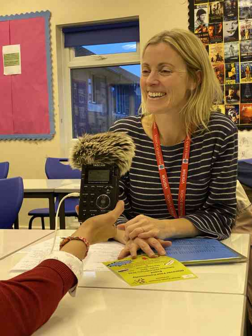 Millfield students interview Cllr Debra Drew about the DYC event Millfield students interview Cllr Debra Drew about the DYC event