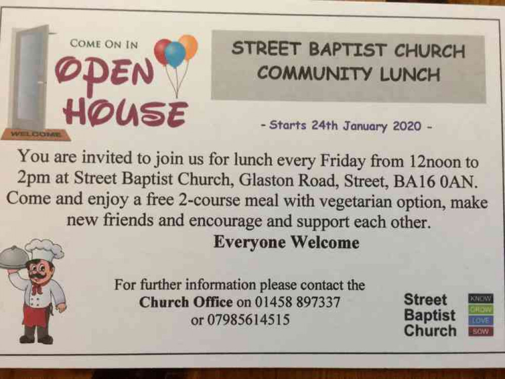 Free Community Lunch on Friday Free Community Lunch on Friday