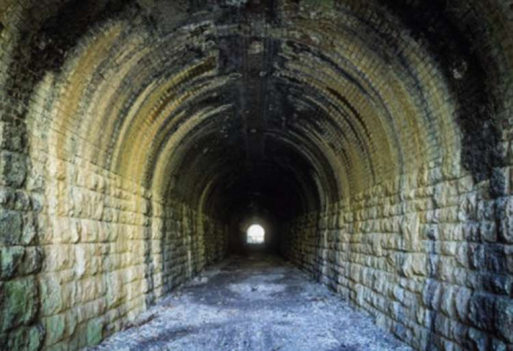 Windsor Hill Tunnel North Of Shepton Mallet. CREDIT: Greenways & Cycle Routes. Free to use for all BBC wire partners.