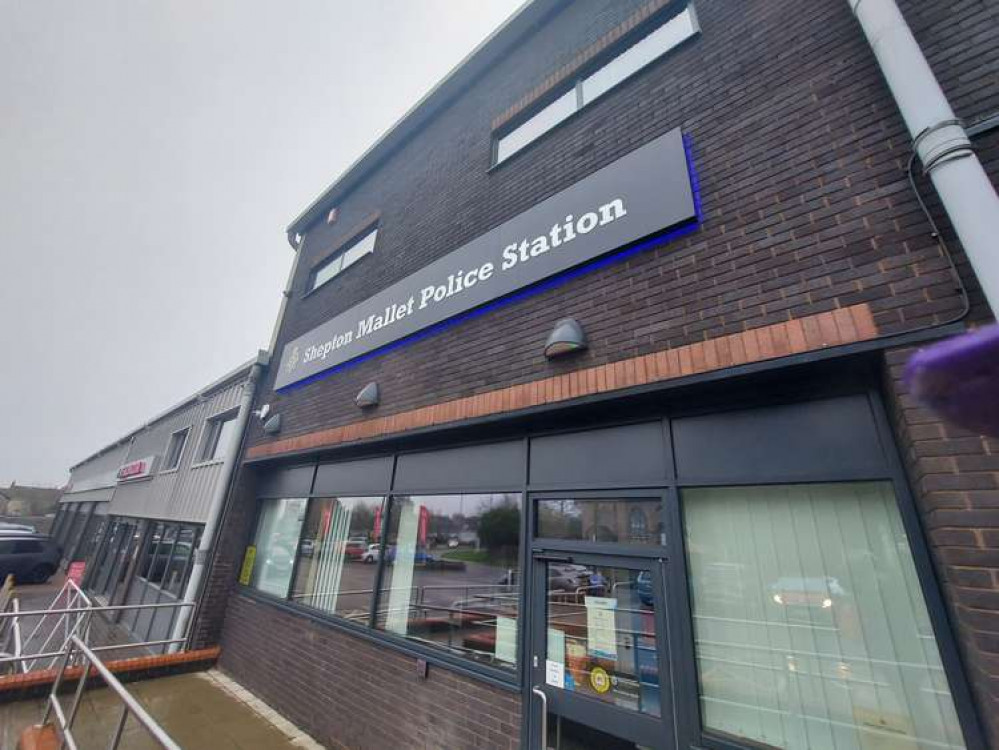 The police station at Shepton Mallet in December