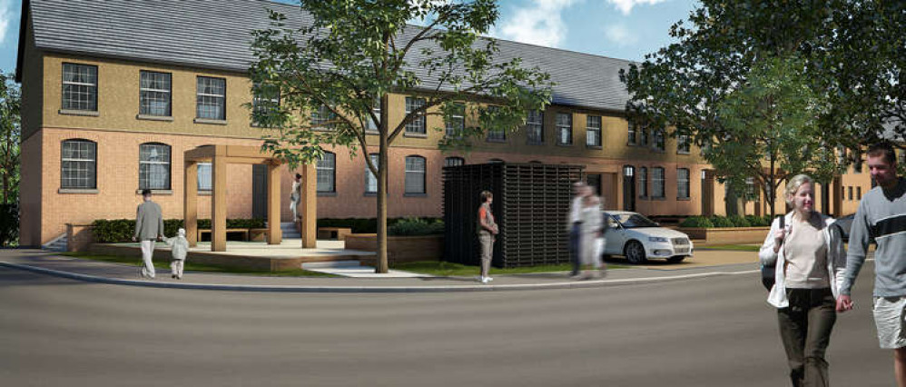 CGI of new homes on Ganges site (Picture credit: Claque Architects)