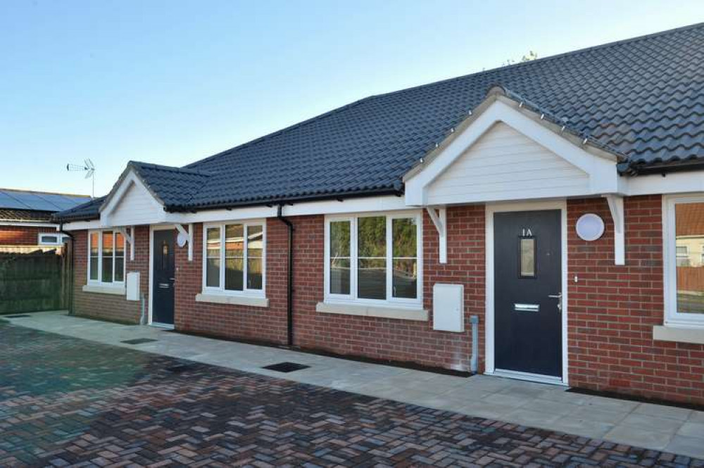 Some of the new homes built at Queensland, Shotley