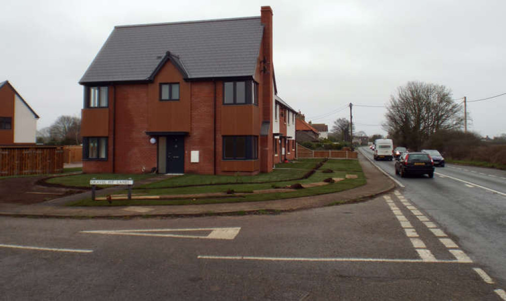 Nine new homes at Gravel Pit Lane, Brantham (Picture credit: Nub News