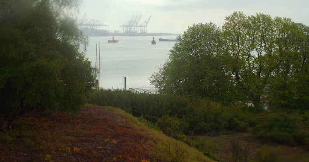 Overlooking the docks