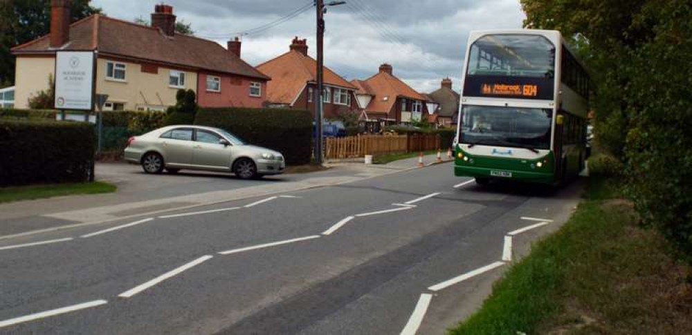 Carbon emissions outside Holbrook Academy are part of the problem (Picture credit: Nub News)