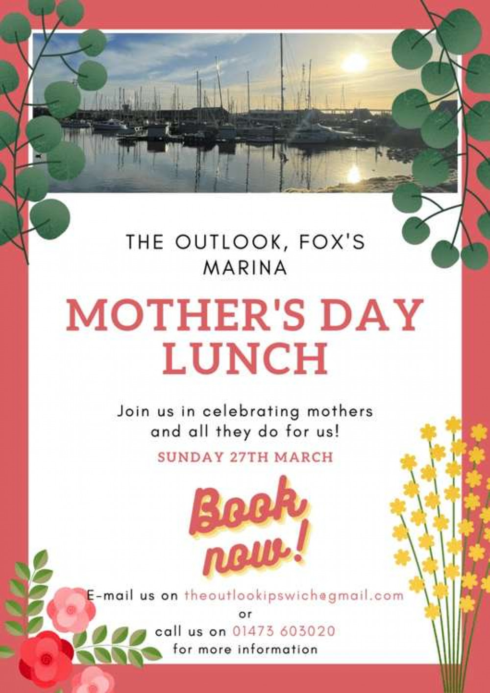 Book ahead for your mum on this special day