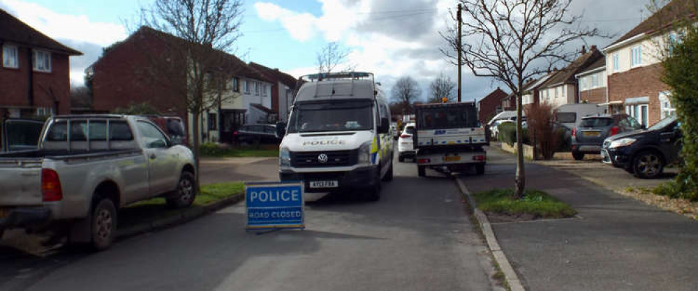 Great Harlings partially closed as crews fight fire in Shotley (Picture credit: Peninsula Nub News)