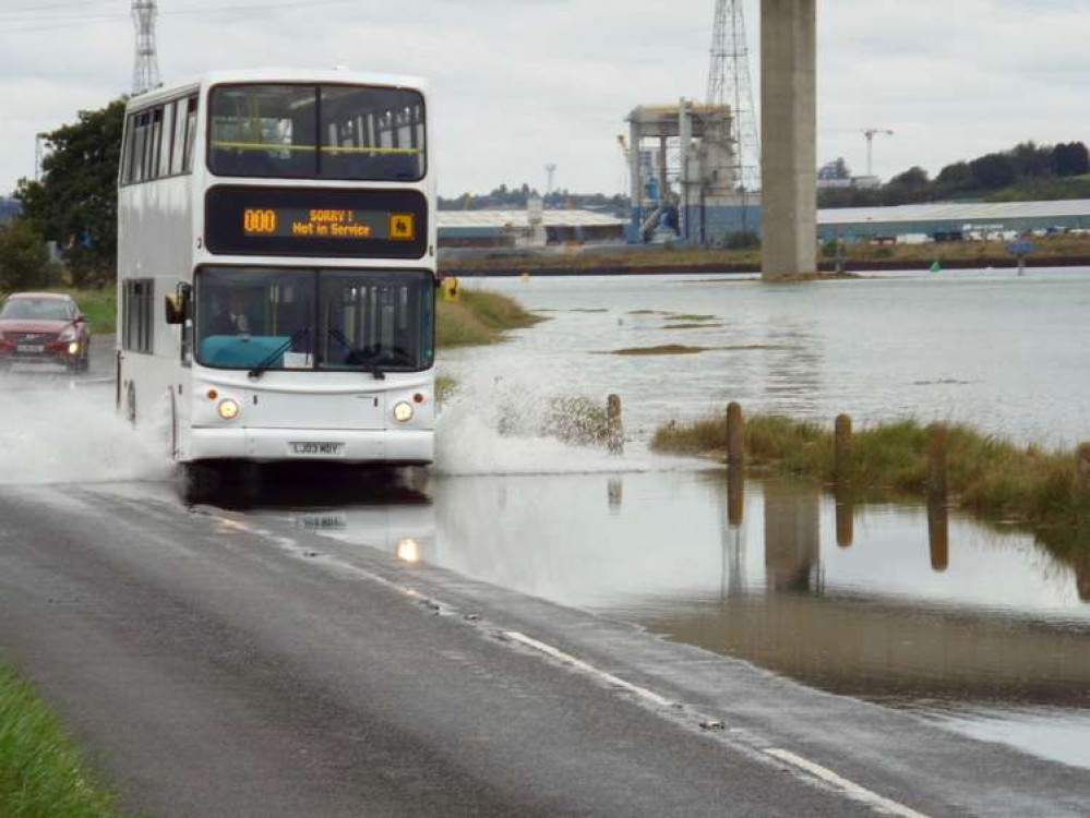 Stand likely to flood (Picture credit: Shotley peninsula Nub News)