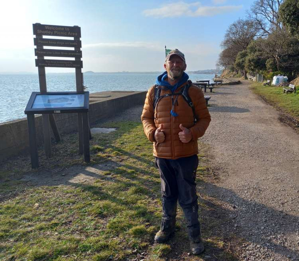 Coast walker at Shotley picnic area (Picture credit: Peninsula Nub News)