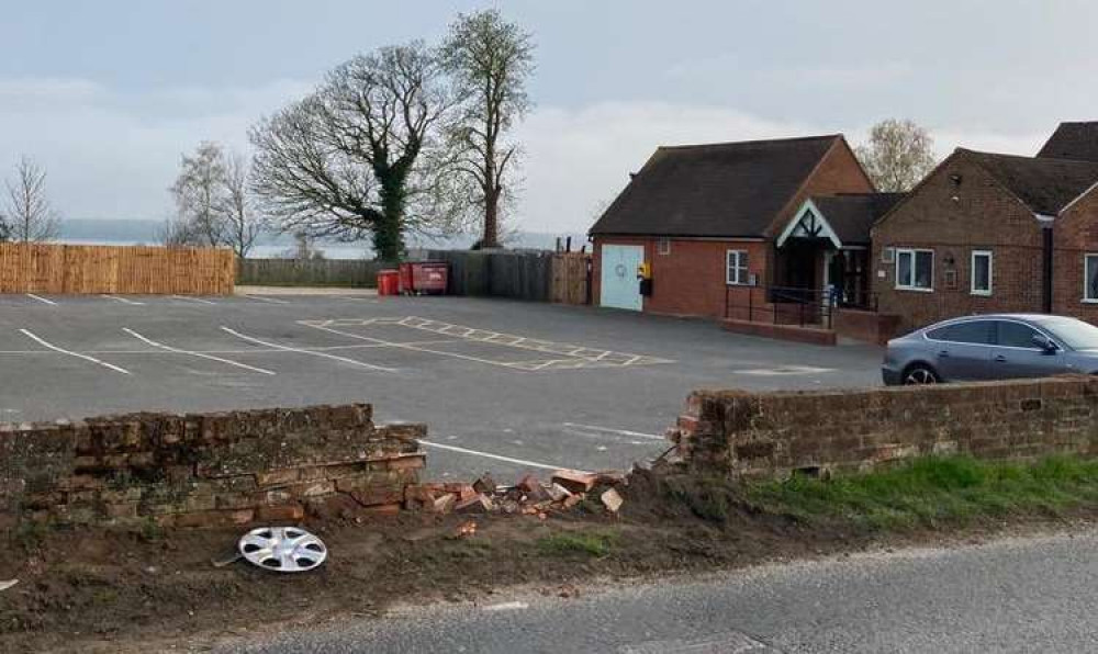 Damage caused after white van man collided with wall