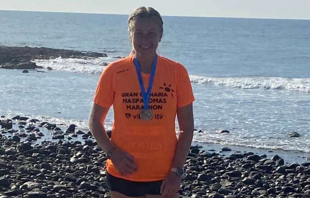 A Sunny 10k For Suzi Rockey in Gran Canaria