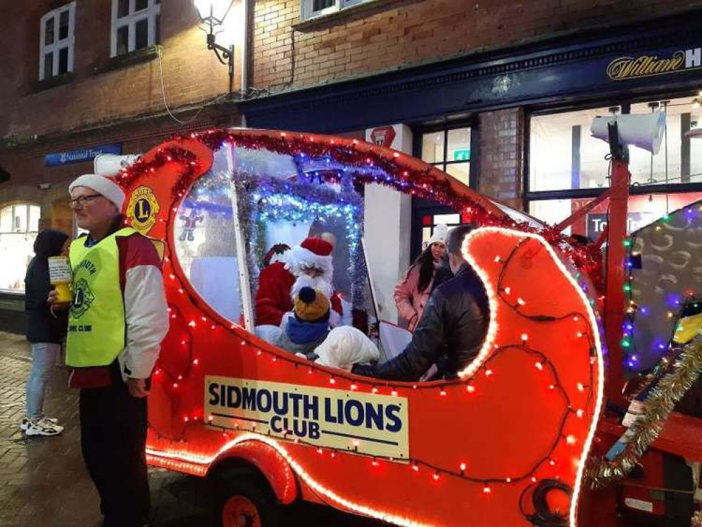 Santa's sleigh will ride into town along Old Fore Street. Credit: EDDC