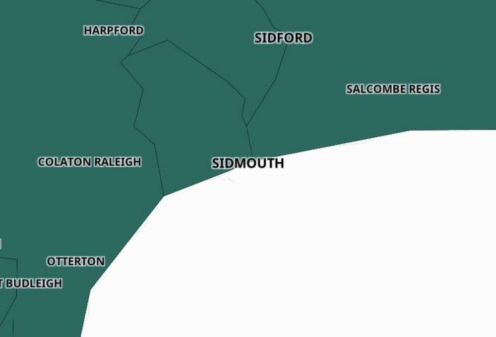 Sidmouth vaccination map