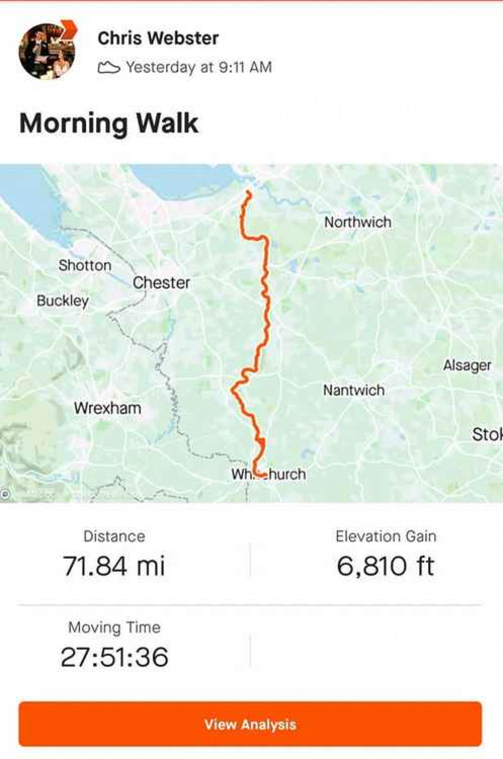 The Sandstone Trail route The Sandstone Trail route