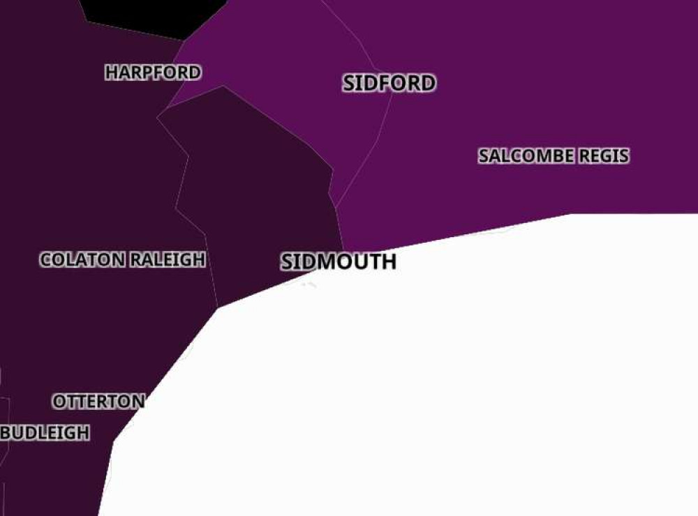 Sidmouth coronavirus map Sidmouth coronavirus map