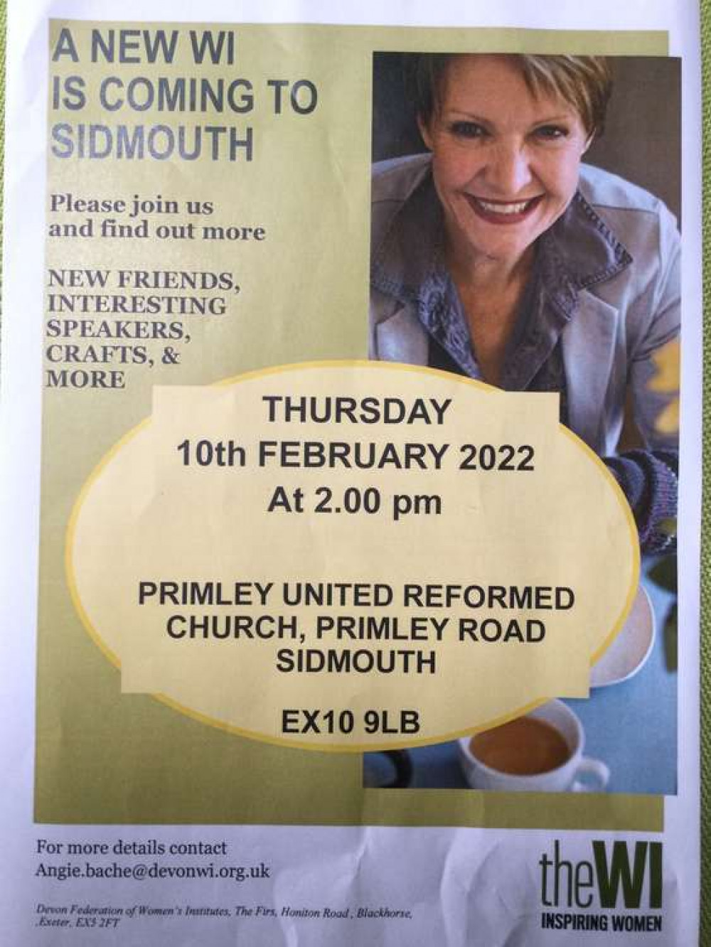 A new Women's Institute (WI) could be set up in Sidmouth if there is enough interest A new Women's Institute (WI) could be set up in Sidmouth if there is enough interest