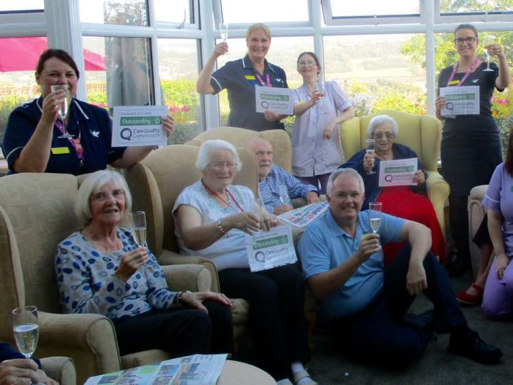 Celebrating CQC 'Outstanding' rating (Doveleigh Care)