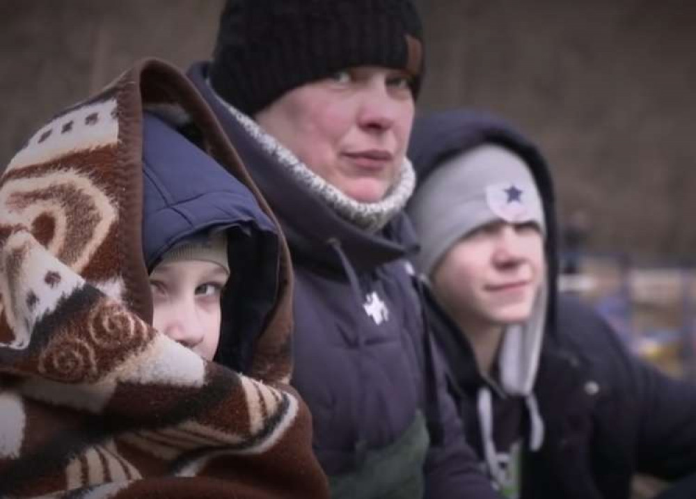 Ukrainian refugees (BBC News)