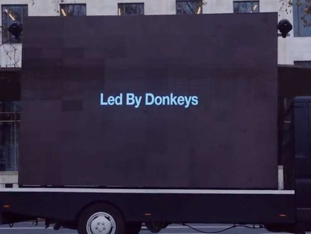 The video clip has been viewed 4.9 million times (Image: Led by Donkeys)