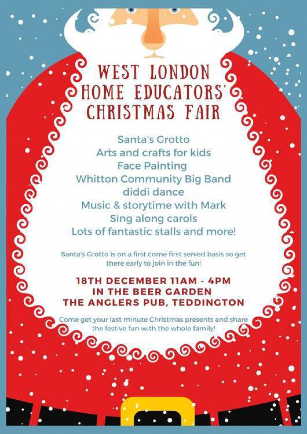 The Anglers pub are hosting a Christmas fair