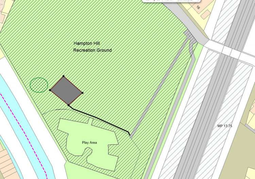 The proposed location of the gym (Image: Richmond Council)