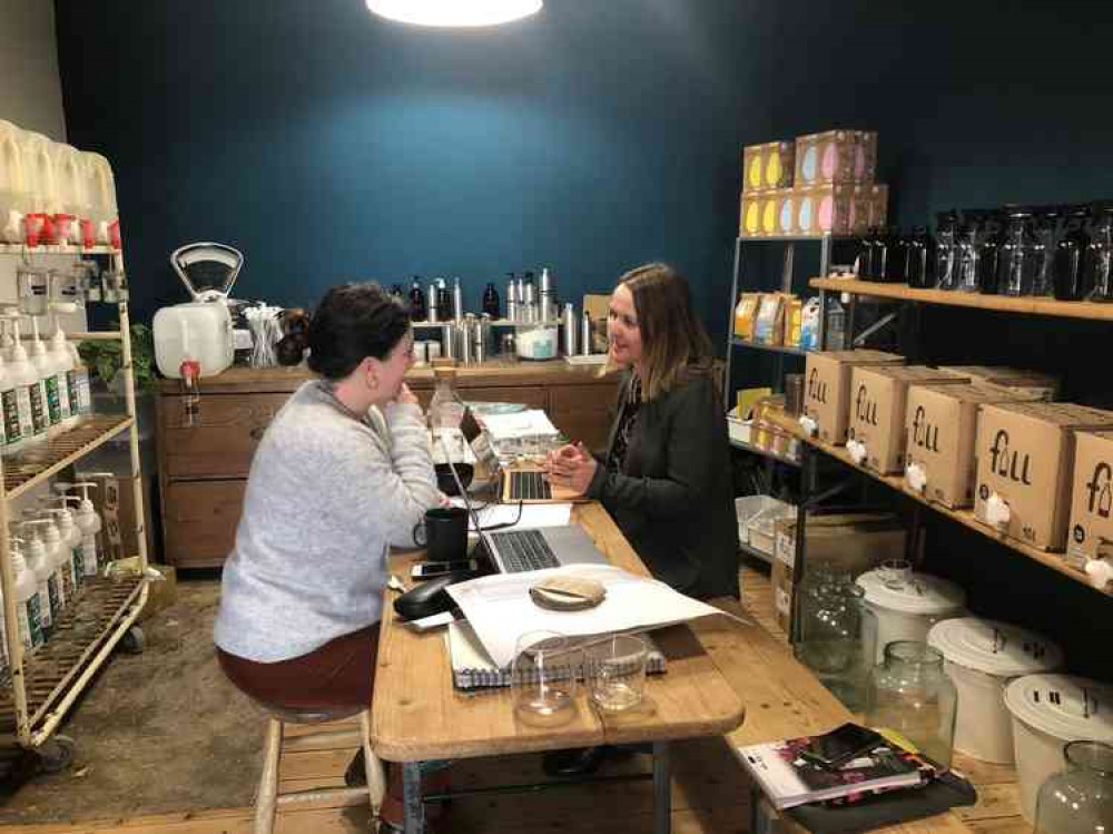 Christine Cleaves (right) runs Min2Max Merchandising in Street Christine Cleaves (right) runs Min2Max Merchandising in Street