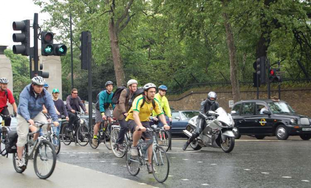 Cyclists are now advised to ride two abreast as 'it can be safer' (Credit: Gerry Lynch)