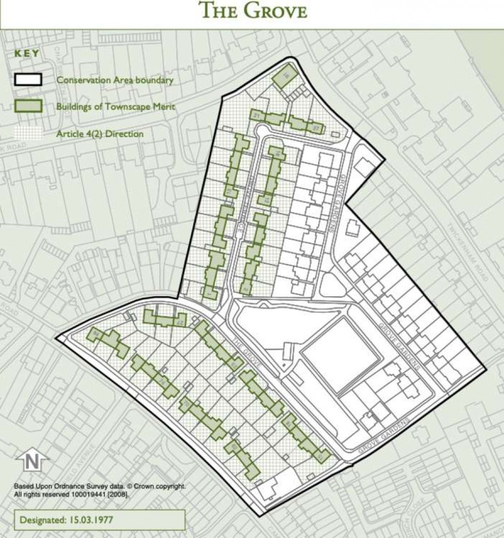 The property is in the Grove conservation area and protected as a building of townscape merit (Image: Jackson Stops)