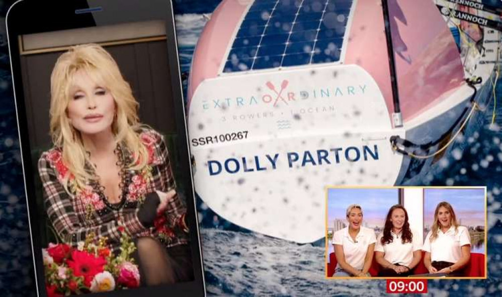 Dolly Parton had a special message for Team Extraordinary after their record-breaking row