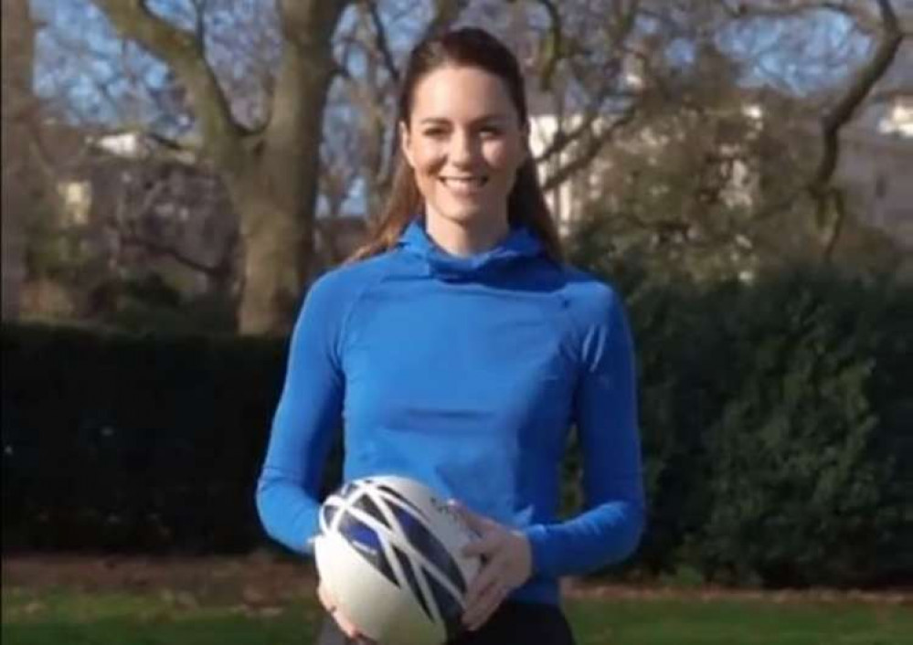 Kate was recently named patron of England Rugby