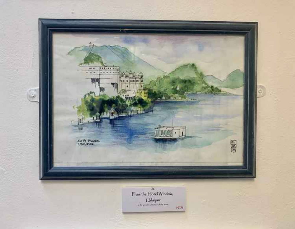 Jackie Sumerfield's From the Hotel Window, Udaipur. Jackie Sumerfield's From the Hotel Window, Udaipur.