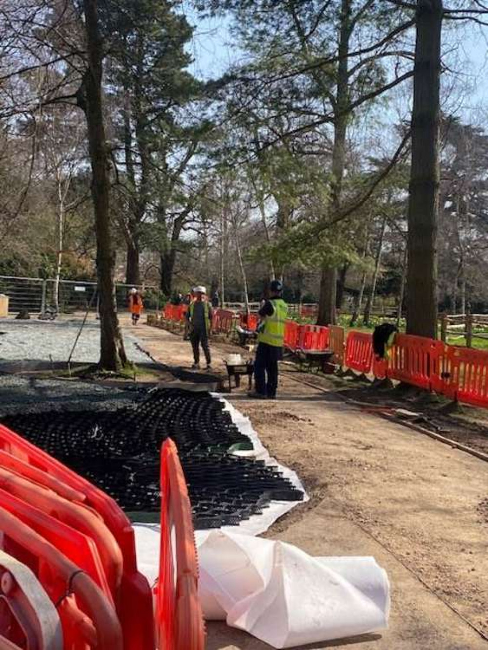 Improvement works to the outside seating area (credit: Stuart Higgins)