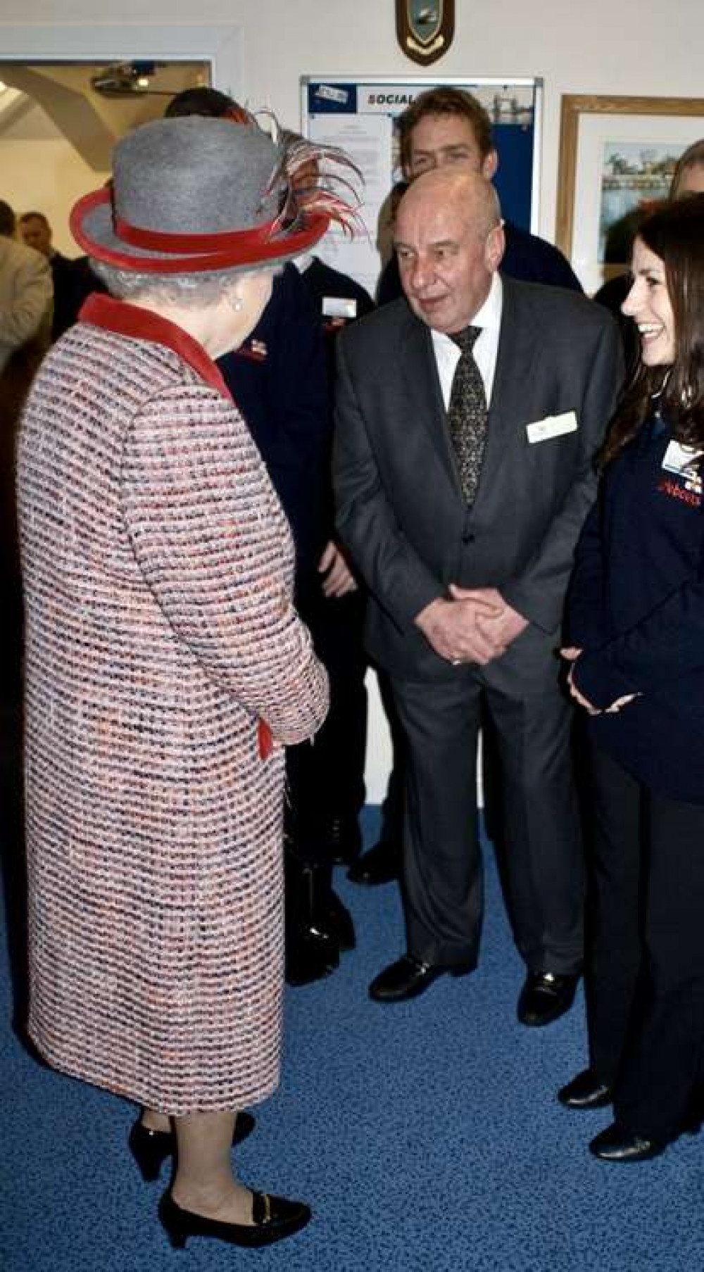 Malcolm met the Queen at Lifeboat Pier in London (credit: JP Trenque) Malcolm met the Queen at Lifeboat Pier in London (credit: JP Trenque)